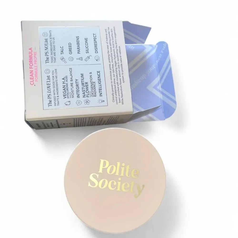 Polite Society Translucent Loose Powder Set and Blur Brand New